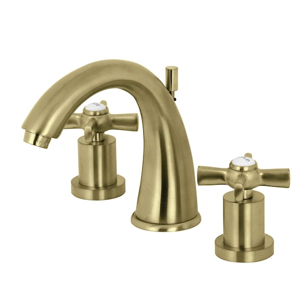 Kingston Brass 8" Widespread Bathroom Faucet, Brushed Brass KS2967ZX - main